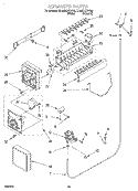 ICEMAKER, LIT/OPTIONAL Diagram and Parts List for ED25RQXFN02  Whirlpool Refrigerator