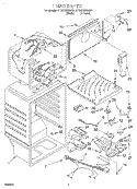 LINER Diagram and Parts List for ET19RMXGW01  Whirlpool Refrigerator