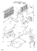 UNIT Diagram and Parts List for ET18PKXGN00  Whirlpool Refrigerator