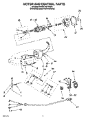 Part Location Diagram of WPW10119326 Whirlpool Mixer Speed Control Plate