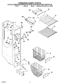 FREEZER LINER Diagram and Parts List for GS2SHAXLL03  Whirlpool Refrigerator