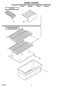 SHELF PARTS, LITERATURE AND OPTIONAL PARTS Diagram and Parts List for ET4WSKYKT03  Whirlpool Refrigerator