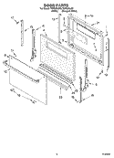 DOOR Diagram and Parts List for TGP325LQ0  Estate Range