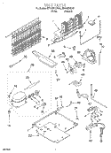 UNIT Diagram and Parts List for ET18GKXGN01  Whirlpool Refrigerator