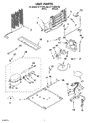 UNIT Diagram and Parts List for ET1FHMXLT00  Whirlpool Refrigerator