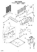 UNIT PARTS Diagram and Parts List for ET1RHMXKQ03  Whirlpool Refrigerator