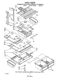 SHELF Diagram and Parts List for ET18GKXWG10  Whirlpool Refrigerator