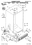 CABINET PARTS Diagram and Parts List for GS2SHAXMB00  Whirlpool Refrigerator