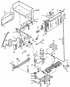 Unit Parts Diagram and Parts List for 106W14FL  Kenmore Refrigerator