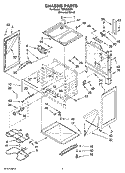 CHASSIS PARTS Diagram and Parts List for TES326RD3  Estate Range