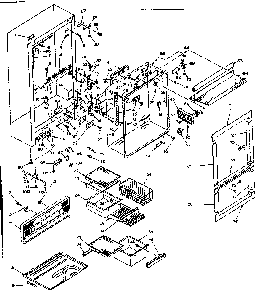Cabinet Parts Diagram and Parts List for 106T16GL1  Kenmore Refrigerator