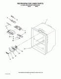 REFRIGERATOR LINER PARTS Diagram and Parts List for GB9FHDXWQ02  Whirlpool Refrigerator