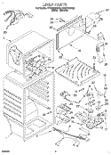 LINER Diagram and Parts List for ET20TKXDW03  Whirlpool Refrigerator