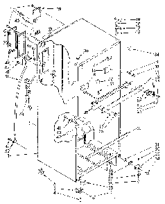 Cabinet Diagram and Parts List for ET18GKXSG0B  Whirlpool Refrigerator