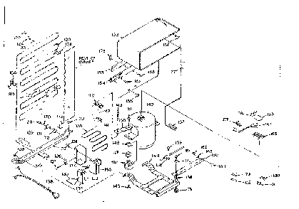 Unit Parts Diagram and Parts List for 106R12DL  Kenmore Refrigerator