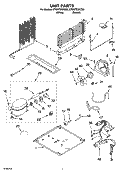UNIT PARTS Diagram and Parts List for ET8WTEXKQ03  Whirlpool Refrigerator