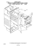 LINER Diagram and Parts List for ET18JKYSF07  Whirlpool Refrigerator