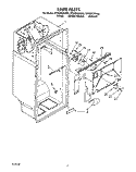 LINER Diagram and Parts List for ET20ZKXXW00  Whirlpool Refrigerator
