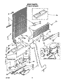 UNIT Diagram and Parts List for ET18HKXSW0B  Whirlpool Refrigerator