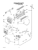 ICE MAKER Diagram and Parts List for GD22SFXHS05  Whirlpool Refrigerator