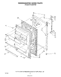 REFRIGERATOR DOOR Diagram and Parts List for ET18HMXTW00  Whirlpool Refrigerator