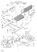 UNIT Diagram and Parts List for ET20NKXAW00  Whirlpool Refrigerator