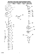 MOTOR AND ICE CONTAINER PARTS Diagram and Parts List for GS2SHAXKS02  Whirlpool Refrigerator