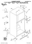 CABINET PARTS Diagram and Parts List for GR2SHTXKL03  Whirlpool Refrigerator