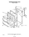 REFRIGERATOR DOOR , LIT/OPTIONAL Diagram and Parts List for ET18GKXSW00  Whirlpool Refrigerator