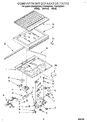 COMPARTMENT SEPARATOR Diagram and Parts List for ET22DMXDB01  Whirlpool Refrigerator