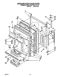 REFRIGERATOR DOOR Diagram and Parts List for ET22DMXAW02  Whirlpool Refrigerator