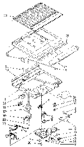 Compartment Separator Diagram and Parts List for ET18GKXSG07  Whirlpool Refrigerator