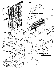 Unit Diagram and Parts List for ET18GKXSG0B  Whirlpool Refrigerator