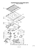 COMPARTMENT SEPARATOR Diagram and Parts List for ET18ZKXTG02  Whirlpool Refrigerator