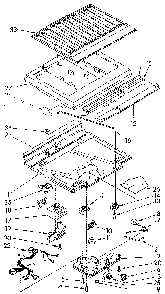 Compartment Separator Diagram and Parts List for ET18JKXSF05  Whirlpool Refrigerator