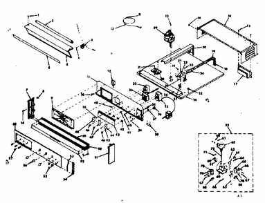 Control Section Diagram and Parts List for 8504277310  Kenmore Range