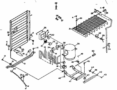 Unit Parts Diagram and Parts List for 106S12EL-3  Kenmore Refrigerator