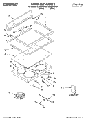 COOKTOP, LITERATURE Diagram and Parts List for TES400PXHQ0  Estate Range