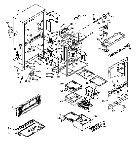 Cabinet Parts Diagram and Parts List for 106W18G1  Kenmore Refrigerator