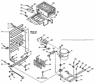 Unit Parts Diagram and Parts List for 106T13ML  Kenmore Refrigerator