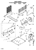 UNIT PARTS Diagram and Parts List for GT1SHTXMB01  Whirlpool Refrigerator