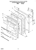 REFRIGERATOR DOOR, LIT/OPTIONAL Diagram and Parts List for ET20NKXAN05  Whirlpool Refrigerator
