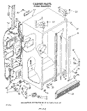 CABINET Diagram and Parts List for ED25RQXWW02  Whirlpool Refrigerator