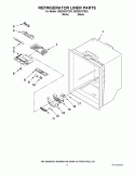 REFRIGERATOR LINER PARTS Diagram and Parts List for GB2SHDXTB03  Whirlpool Refrigerator