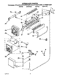 ICEMAKER, LIT/OPTIONAL Diagram and Parts List for ET20NMXAN01  Whirlpool Refrigerator