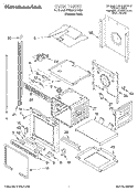 OVEN Diagram and Parts List for KEBS208DSS6  KitchenAid Wall Oven