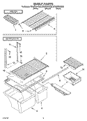 SHELF, OPTIONAL Diagram and Parts List for ET8WTKXKQ02  Whirlpool Refrigerator