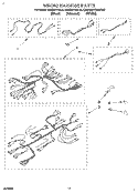 WIRING HARNESS Diagram and Parts List for KEBS277BWH0  KitchenAid Wall Oven