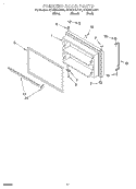 FREEZER DOOR, OPTIONAL Diagram and Parts List for GT22DKXJW01  Whirlpool Refrigerator