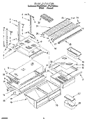 SHELF, LIT/OPTIONAL Diagram and Parts List for ET25PKXBW01  Whirlpool Refrigerator